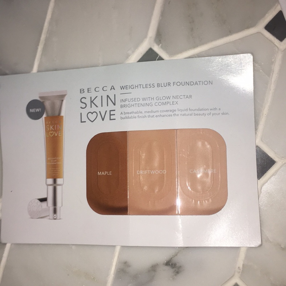 BECCA skin love foundation 3 shades!